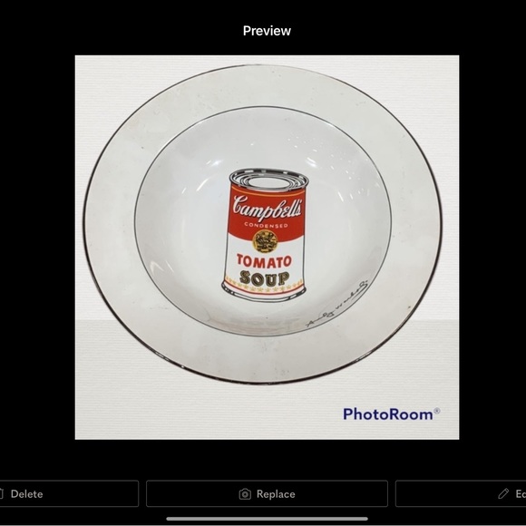 Andy Warhol Dining Andy Warhol Ltd Edition Campbells Soup Bowl